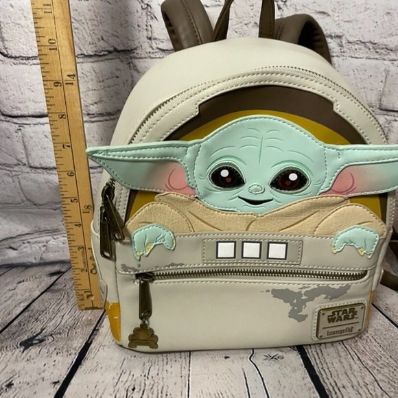 Loungefly Star Wars Baby Yoda Double Strap Backpack - Picture 2 of 9